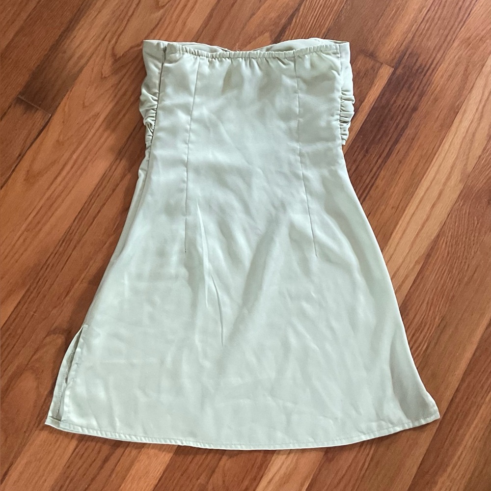 Princess Polly Cream Strapless Sheath Dress